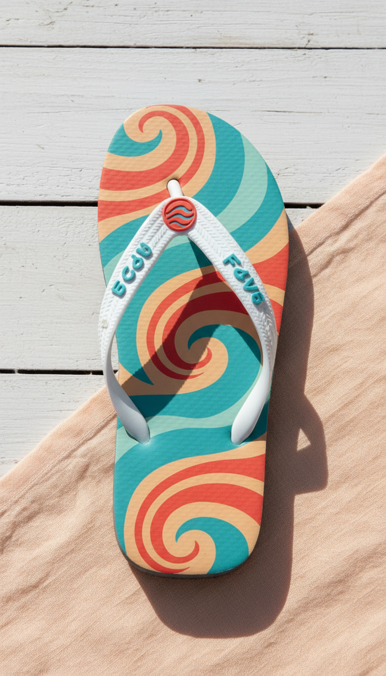 Chinelo personalizado onda lagoon