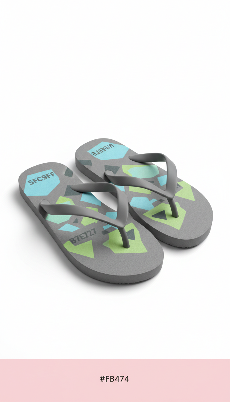 Chinelo sola grafite com tema para eventos